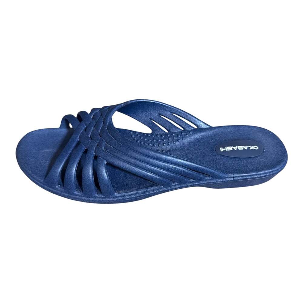 Okabashi Venice Women's Slide Sandals in Elemental Blue